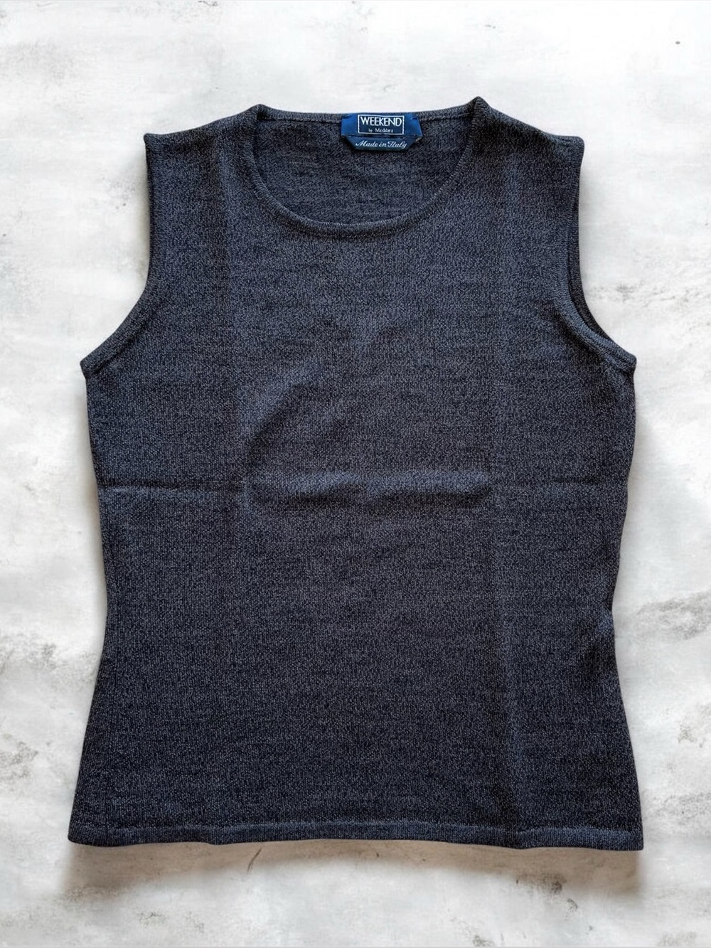 Weekend MaxMara Brown Heathered Wool Tank Sz S
